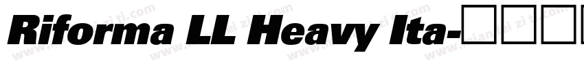 Riforma LL Heavy Ita字体转换
